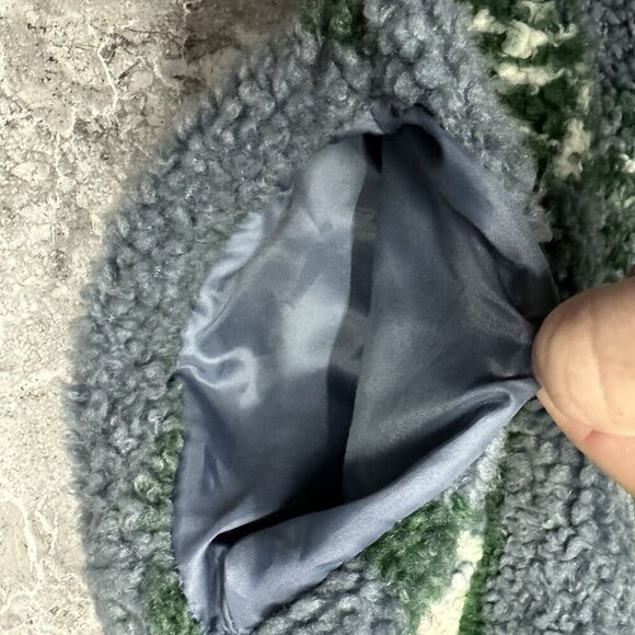 Vintage Monterey Aztec Fleece Jacket Women Size M Full Zip Collared Made In USA - Picture 5 of 7